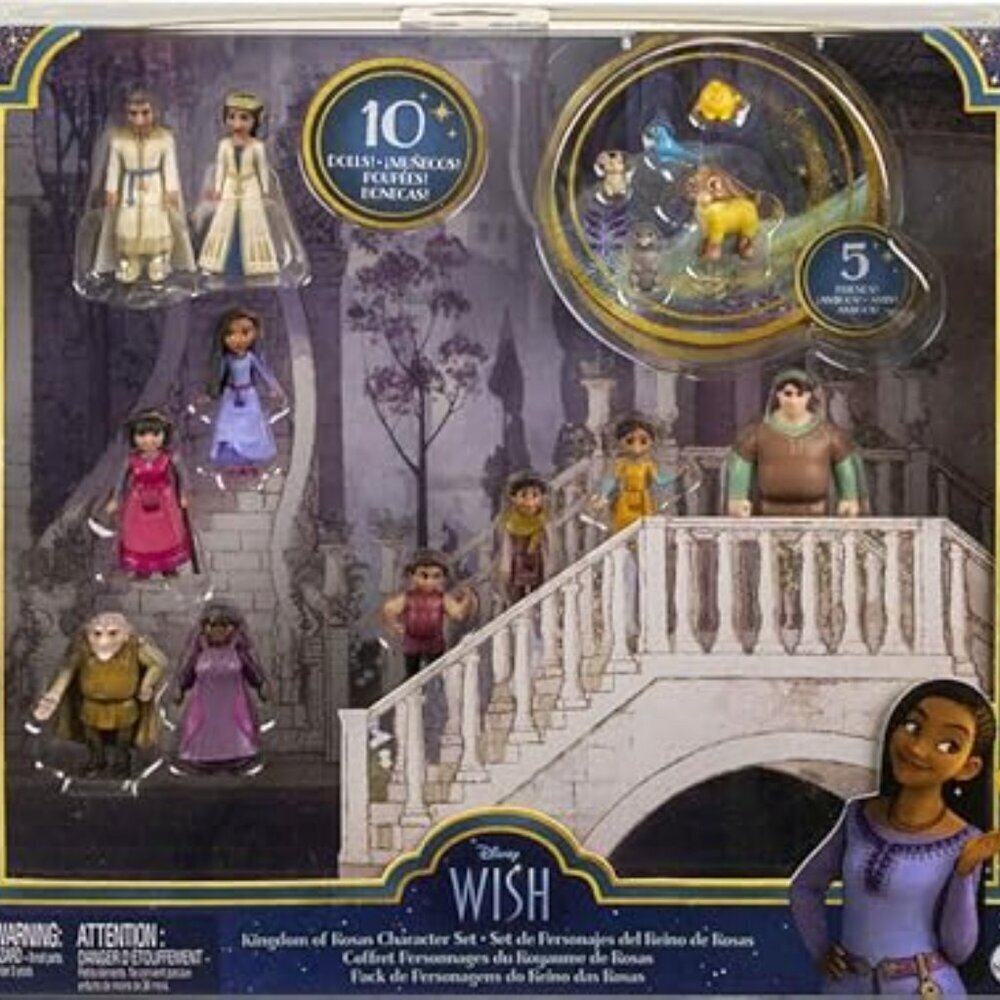 Disney Wish Kingdom of Rosas Character Small Doll Set New With Box